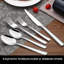 40-Piece Stainless Steel Flatware Set Service For 8, Modern Square Cutlery Set With Mirror Polished Finish, Dishwasher Safe Silverware Utensils