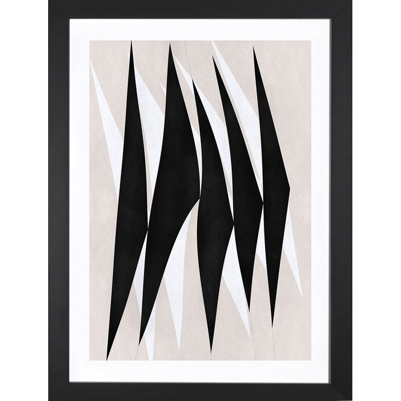 Zèbre par - impression, Cadre noir, H 24 po x l 16 po x P 1 po