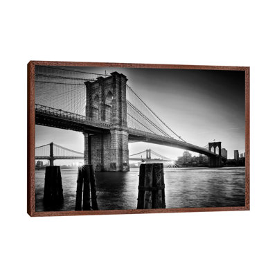 Brooklyn Bridge - Sunrise by Martin Froyda - Print on Canvas