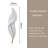2-Pack Modern Feather LED Wall Sconce, Decorative Resin Wall Light-2084022792