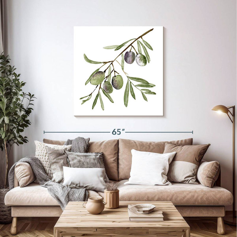 Harnek Fresh Olive Branch I, 39" H x 39" W