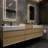 Albizu 91" Wall-Mounted Double Bathroom Vanity-69315956