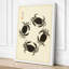 Four Crabs Japandi - Wrapped Canvas-1371353401-1371353406