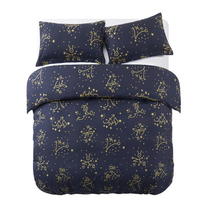100% Microfiber Flora Reversible Duvet Cover with Pillowcases