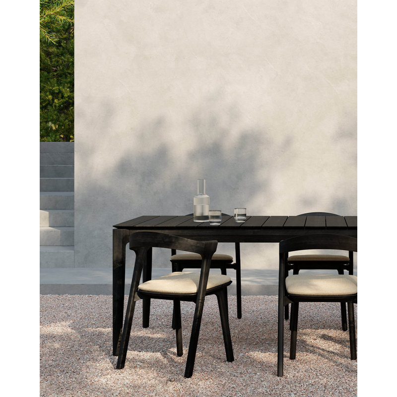 Bok Outdoor Teak Dining Table, 39.5" W x 98.5" L