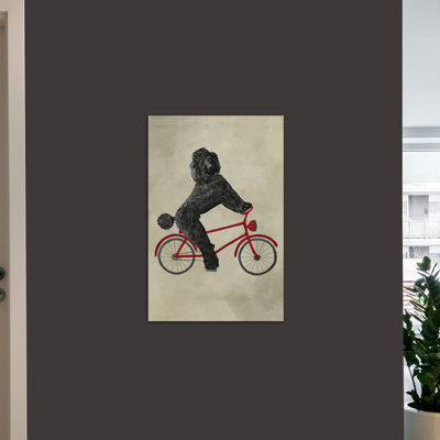 " Poodle On Bicycle "