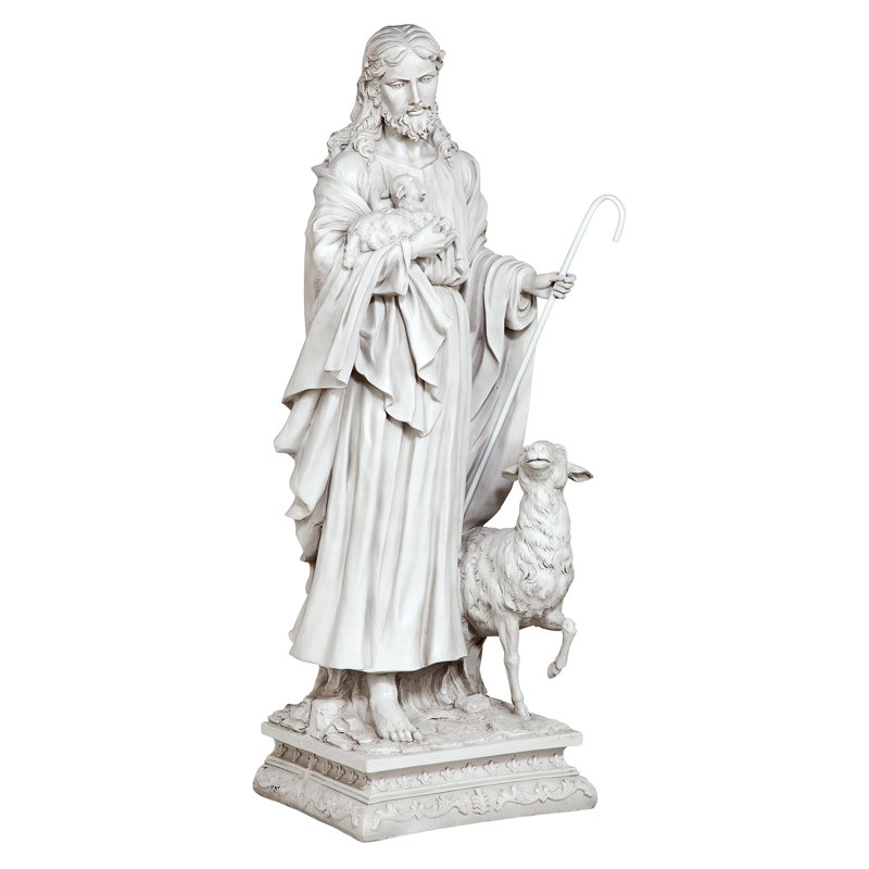 Statue de jardin Jésus le bon berger, Grande