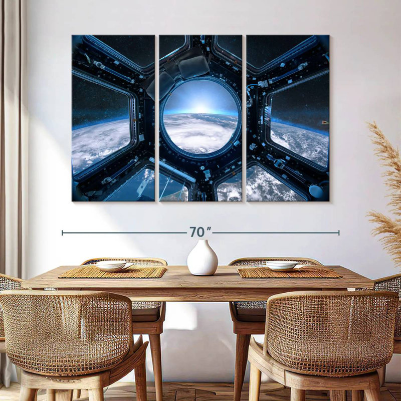 Oberle Earth From Space Station, 36" H x 57" W