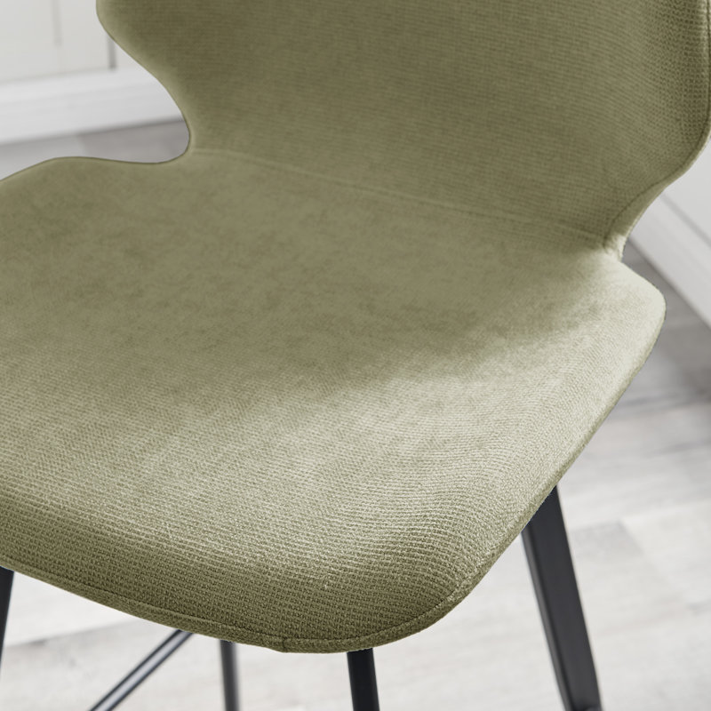 Muehlebach Breakfast Bar Stool - Luxury Fabric Modern Design, Sage