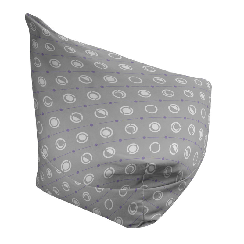 Housse de sac de pois, Décoration mauve / blanc, H 38 po x l 42 po x P 29 po, Bourre en polyester