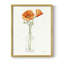 «California Poppy Vase II», reproduction encadrée - bois massif-16350532-16350534