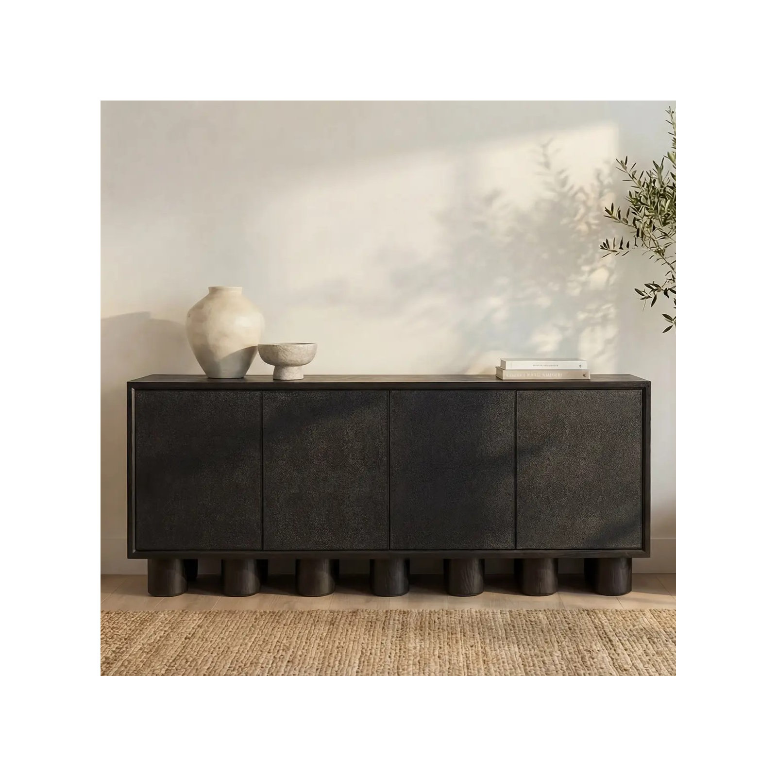 80'' Sideboard, Black