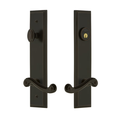 Carré Complete Entry Lever Set with Single Cylinder Deadbolt