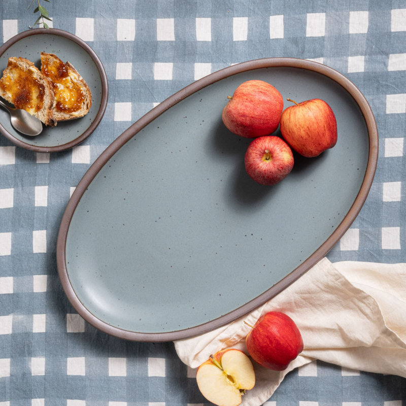 Oval Platter, Gray