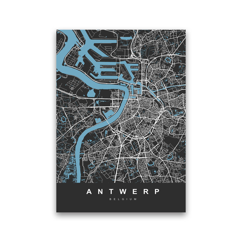 Antwerp - Print, Wrapped Canvas, 42cm H x 30cm W x 1cm D