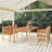 Waukegan Rectangular 4 - Piece 3 - Person Teak Outdoor Table Set-1053219373