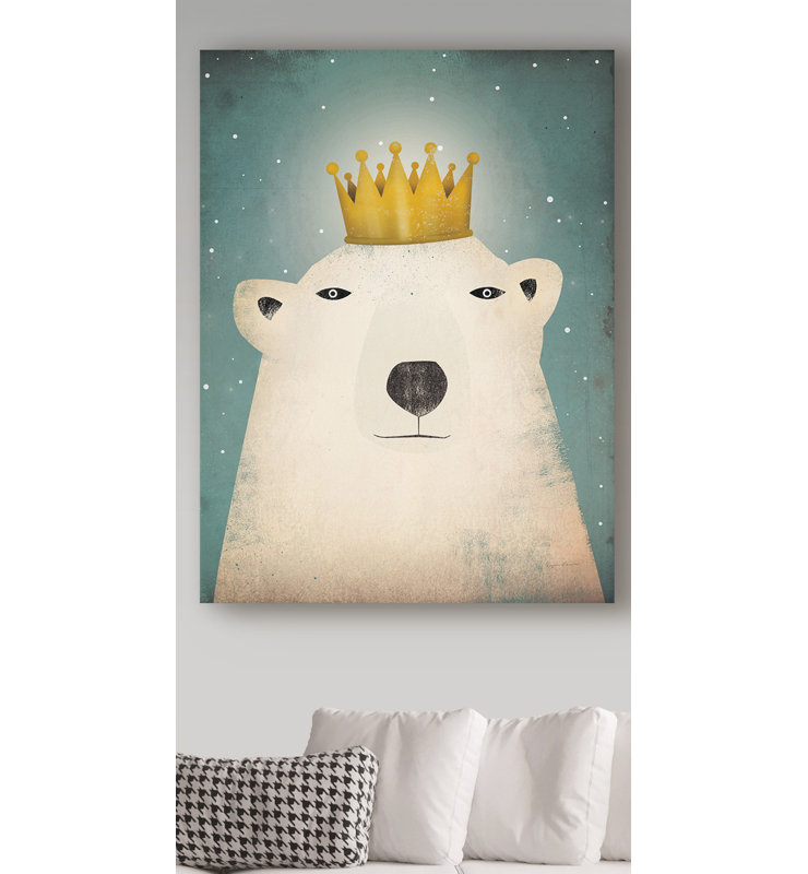« polar king », art sur toile, H 32 po x l 24 po x P 2 po
