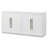 Elegant 4-Door Sideboard With Large Storage, Adjustable Shelves, And Stylish Silver Handles For Versatile Home Use-456743397