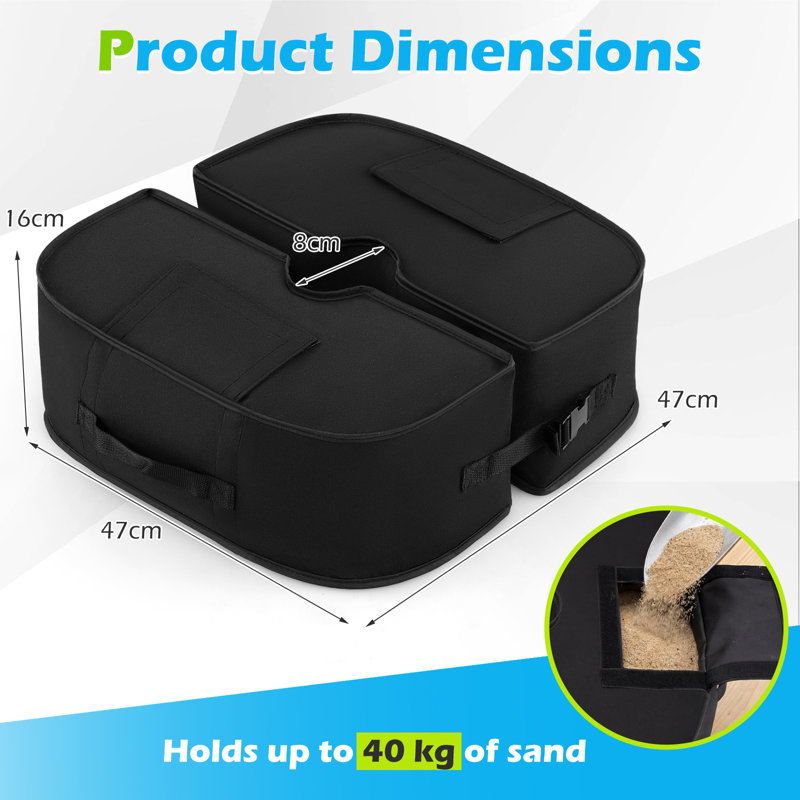 0.35kg Umbrella Base, Black