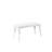 Extendable Dining Table & Chairs Set (4 Pieces), White, 47.2 x 29.5 x 29.5 inches | 100% Melamine Coated Chipboard & Beech Wood Legs | Open Size: 61.0 x 29.5 x 29.5 inches | Perfect for Family Gatherings & Modern Dining Rooms