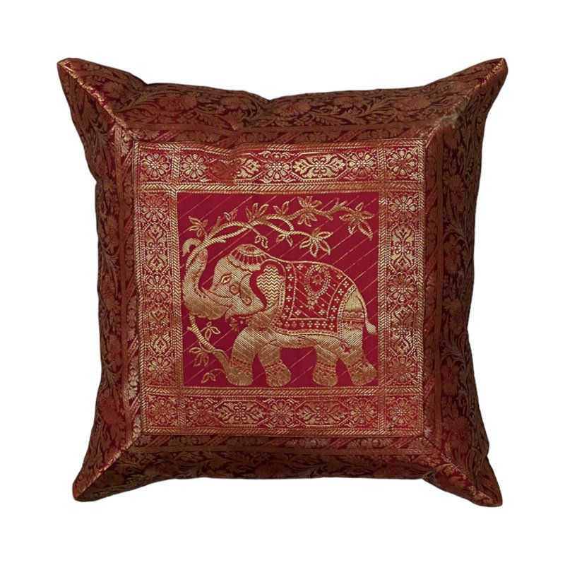 Candito Red Square Throw Cushion