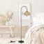Lampe sur pied en rotin arqué 62 po Aarzo-1085877870