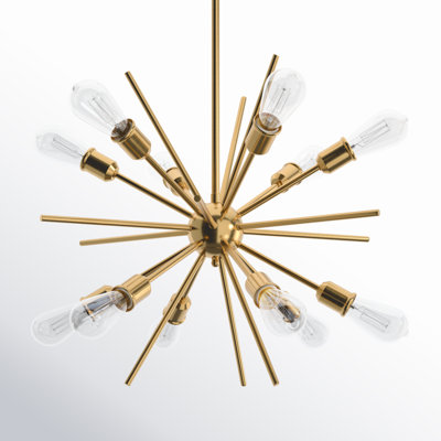 Morrison 12 Light Metal Dimmable Sputnik Chandelier