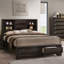 Ensemble de chambre à coucher moderne et fonctionnel avec rangement HB FB et 2 tables de chevet espresso 3 pièces-1515556428