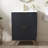 24'' Black Freestanding 2-Drawer Single Bathroom Vanity With Ceramic Top