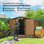 Outsunny 9 x 6 ft Metal Garden Shed Waterproof Galvanised-17873829