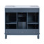 Meuble-lavabo 36 po avec lavabo supérieur, armoire à miroir bleu royal, armoire de rangement moderne avec 2 portes à fermeture douce et 2 tiroirs, meuble-lavabo simple-116234402