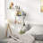 Floating Shelves Set Of 2 With Wood Bar And 8 Hooks - Rustic Wall Mounted Shelves For Kitchen, Bathroom, Coffee Bar, Bedroom, Living Room - Sturdy And Space-Saving Design-1168154224