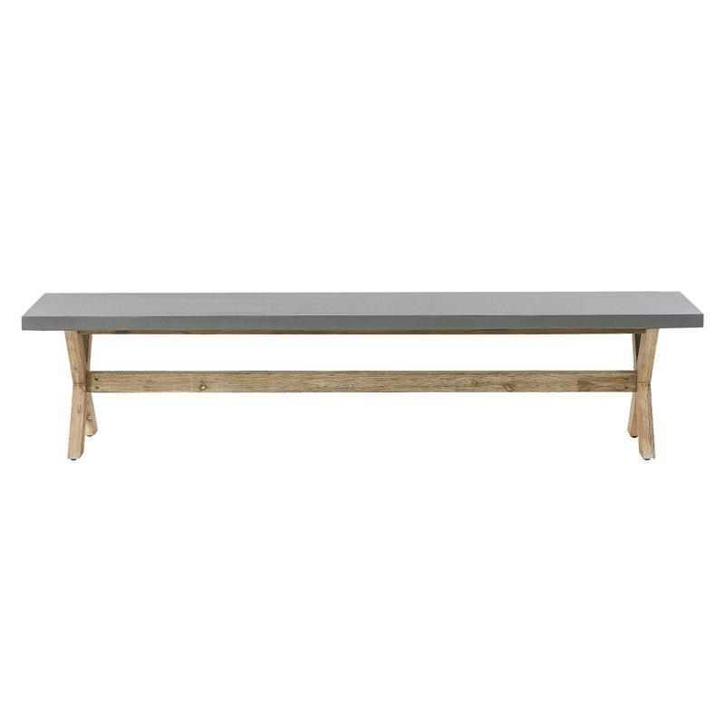 Valladares Solid Wood Acacia Outdoor Bench