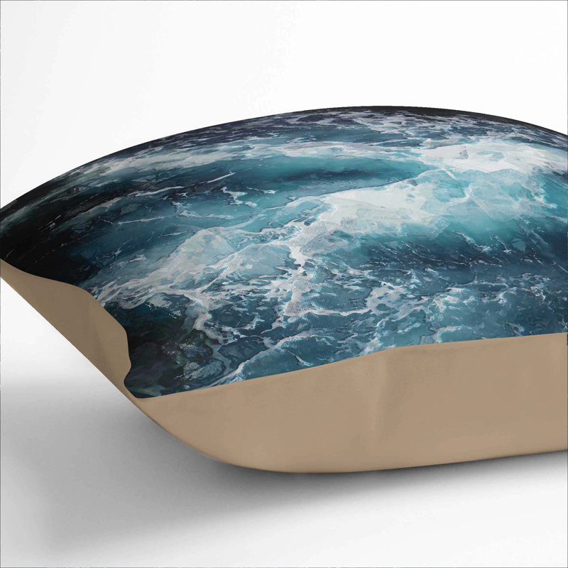 Square Throw Cushion, Stone, 40cm H x 40cm W x 15cm D