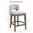 Upholstered Counter Stool with Solid Wood Frame-88284892
