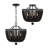Conway Wrought Iron 4-Light Chandelier-336608187