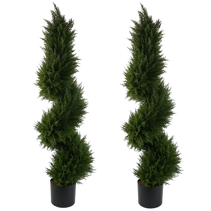 Annistyn 120cm Faux Cypress Tree in Pot