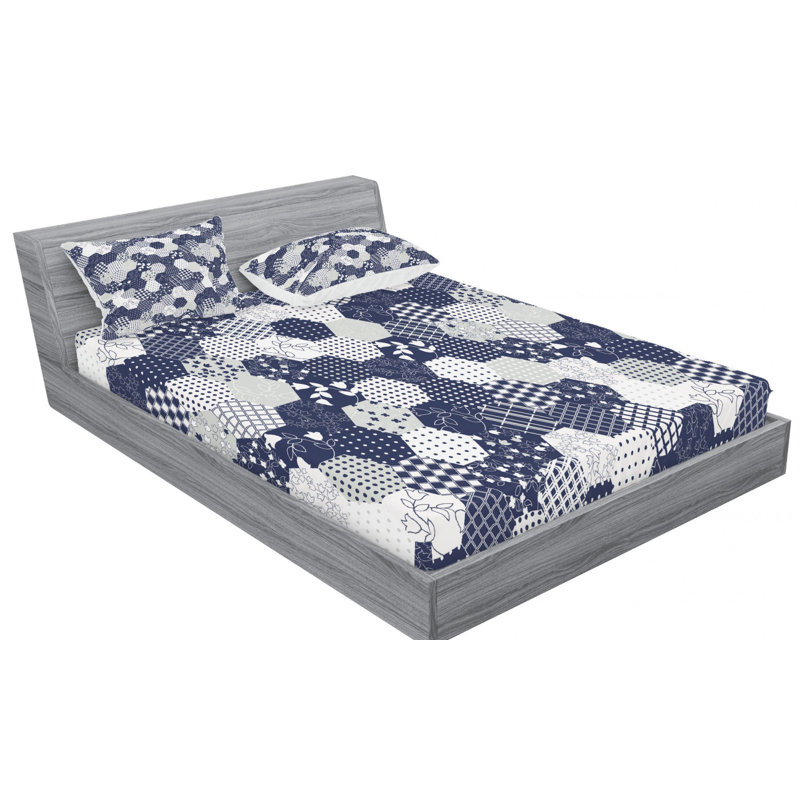Microfiber Geometric Sheet Set