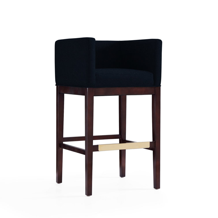 Beeley Upholstered Counter Stool with Solid Wood Frame