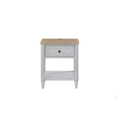Petite table de chevet pour adolescent - ciment et sable