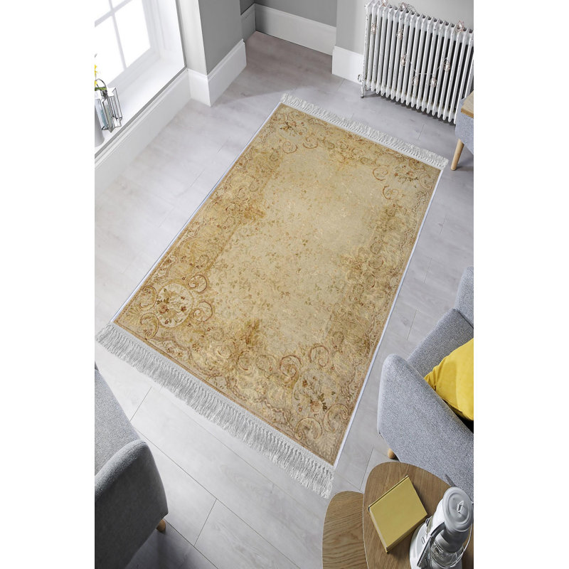 Tapis oriental en velours touffeté à la machine Adelia, Tapis de couloir 2 pi 7 po x 9 pi 10 po