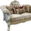 Causeuse et coussins décoratifs 73 po