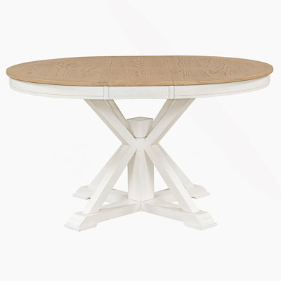 Functional Extendable Dining Table With Leaf For Dining Room And Living Room
