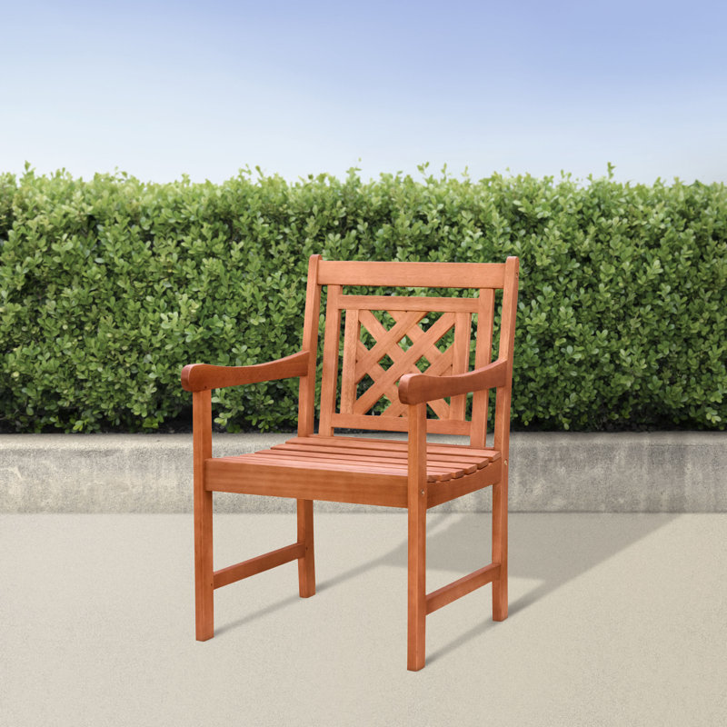 Fauteuil de patio en eucalyptus Cilla