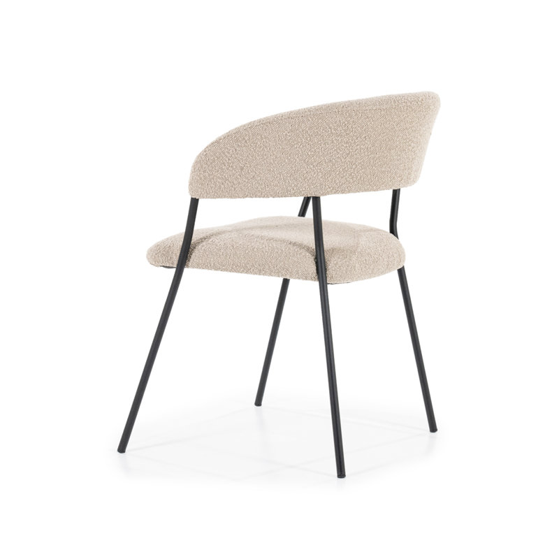 Dining Chair Upholstered Arm Chair, Taupe