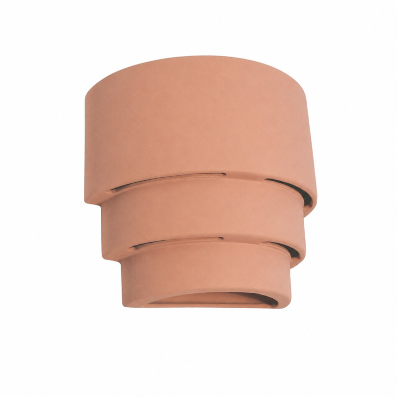 Dara Ceramic Flush Mounted Sconce, Paintable Bisque