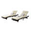 Fauteuil inclinable d'extérieur - Angles réglables, structure en acier galvanisé, coussins en mousse. Parfait pour la plage, la piscine ou le jardin. Conception ergonomique et structure haute. Convient au jardin, à la pelouse ou à la piscine.