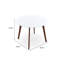 Table de salle à manger Minimalist Mid Century Modern White Top