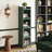 Modern Four-tier Glass Door Cabinet with Featuring Five-tier Storage, for Entryway Living Room Bathroom Dining Room-1606939332-1608335745