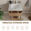 Meuble-lavabo flottant mural avec lavabo simple 24 po Melihcan